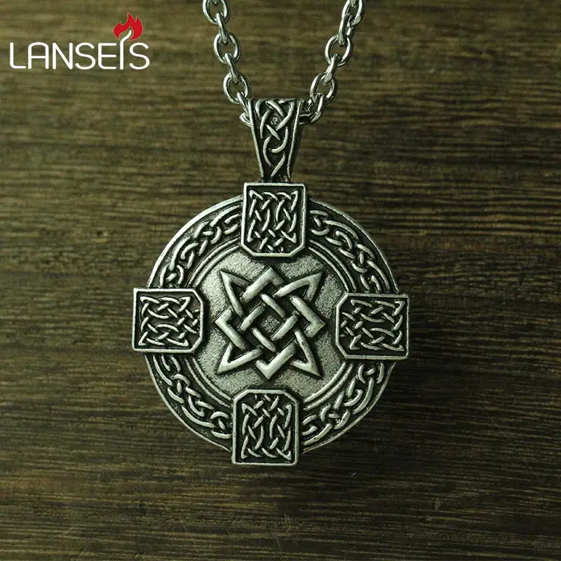 Lanseis мужское ожерелье Викинга 10 шт. Подвеска славянский оберег крест Руфь