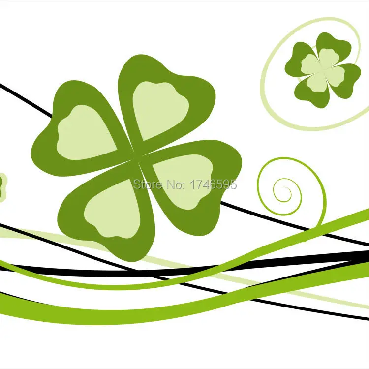 green Four Leaf Clover-2