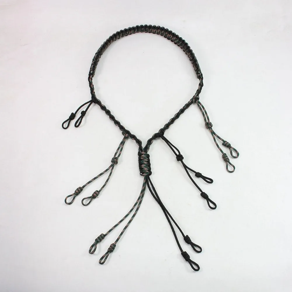 Outdoor Tool Hunting Parachute Cord Collar Braided Flexible Corrosion Resistant Neck Hanging Rope For Outdoor Duck Whistle New Outdoor Tool Hunting Parachute Cord Collar Braided Flexible Corrosion Resistant Neck Hanging Rope For Outdoor Duck Whistle New