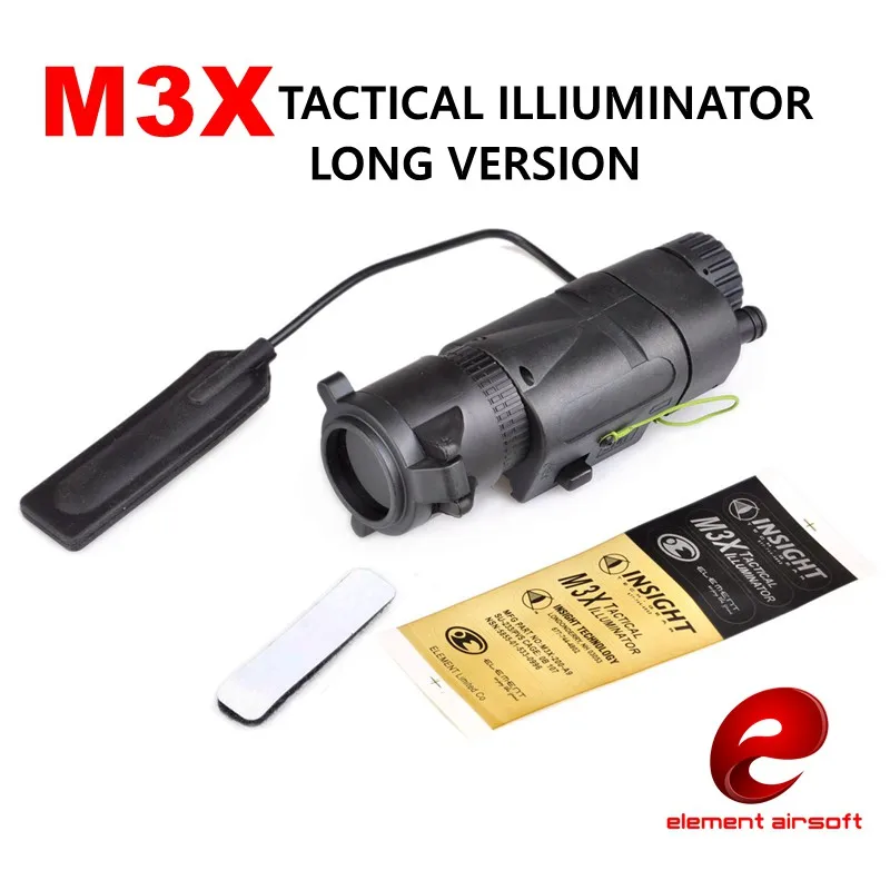 Элемент EX175 M3X осветитель L-3 тактический фонарь Airsoft охотничьего оружия ИК светофильтр длинная версия