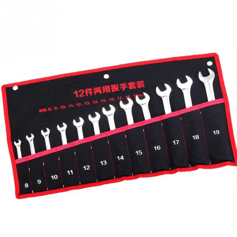 8/12/14 Pockets Canvas Spanner Wrench Tool Roll Up Storage Bags