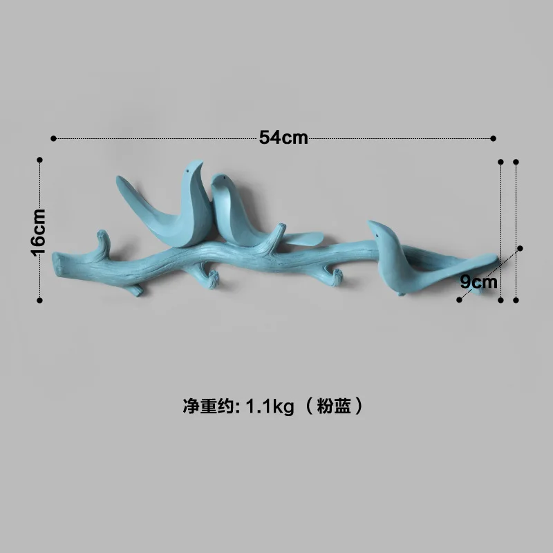 Украшение для дома, аксессуары для гостиной, вешалка для спальни, набор одежды, полотенце, крючок, шляпа, сумочка, держатель - Цвет: 3bird 4 hook