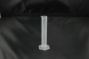 

Lab Graduated Cylinder Plastic 25ml Hex Base white scale