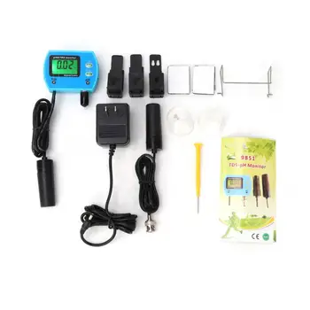 

ph meter 9851 New Water Quality Detector PH/TDS Meter PH/TDS Analyzer Online Monitor 100-240V PH Measuring Tool.
