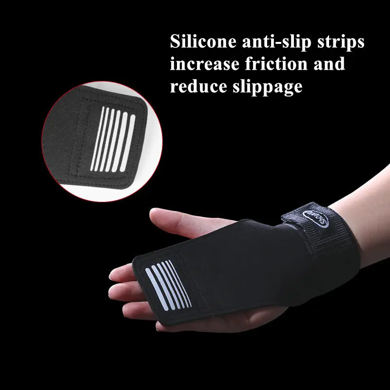 1 زوج سيليكون المضادة للانزلاق شرائط تصميم المهنية قابل للتعديل رفع الاثقال كمال الاجسام معصمه رياضة الشريط حماية المعصم