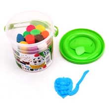 12 цветов мягкая полимерная глина моделирование волшебный воздух сухой слизистый пластилин набор Пластилин слизь пена глина