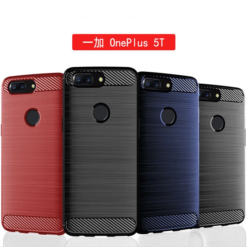 Oneplus 5 t чехол Чехол one plus 5 t Задняя крышка силиконовый край для мужчин бизнес ткань противоударный чехол coque oneplus 5 t чехол