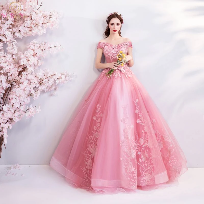 pink gown
