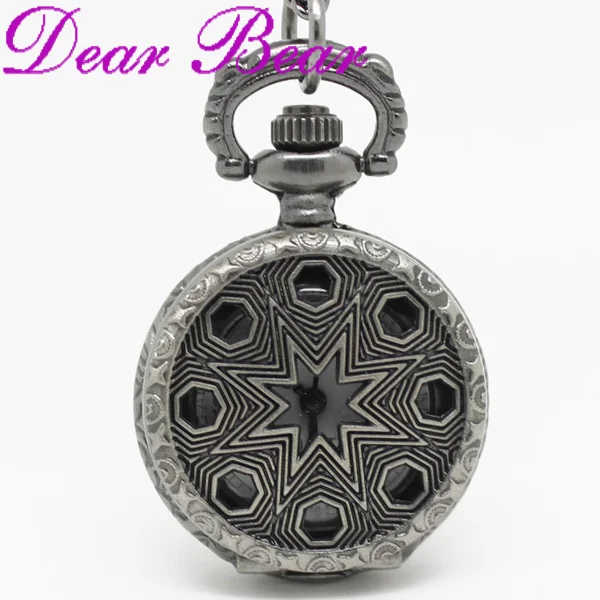 

(3043)Vintage Victorian Style Hollow-out Quartz Pocket Watch Necklace 12pcs/lot, free ship