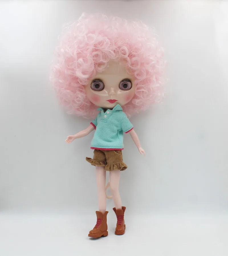 

Free Shipping big discount RBL-726 DIY Nude Blyth doll birthday gift for girl 4colour big eye doll with beautiful Hair cute toy
