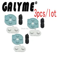 Новое поступление 3 компл./лот ремонт кремниевый проводящий кнопки резиновые колодки подходят GameboyClassic Карманный GBP GBO ремонт мальчик Корпус чехол