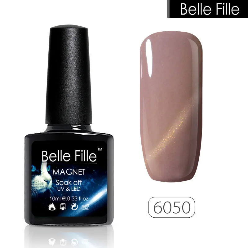BELLE FILLE Esmaltes Permanentes De Uv Y Led 3D кошачий глаз гель маникюр полировка ногтей лак 10 мл