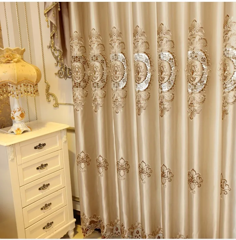 Шторы Helen Curtain комплект! Роскошные жаккардовые шторы с балдахин Европейский стиль вуаль шторы для спальни отель шторы, изготовленные на