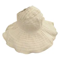 Путешествия Широкий Бант края морской пляж повседневные Летние кепки складная бейсболка хлопок флоппи женская шляпа от солнца