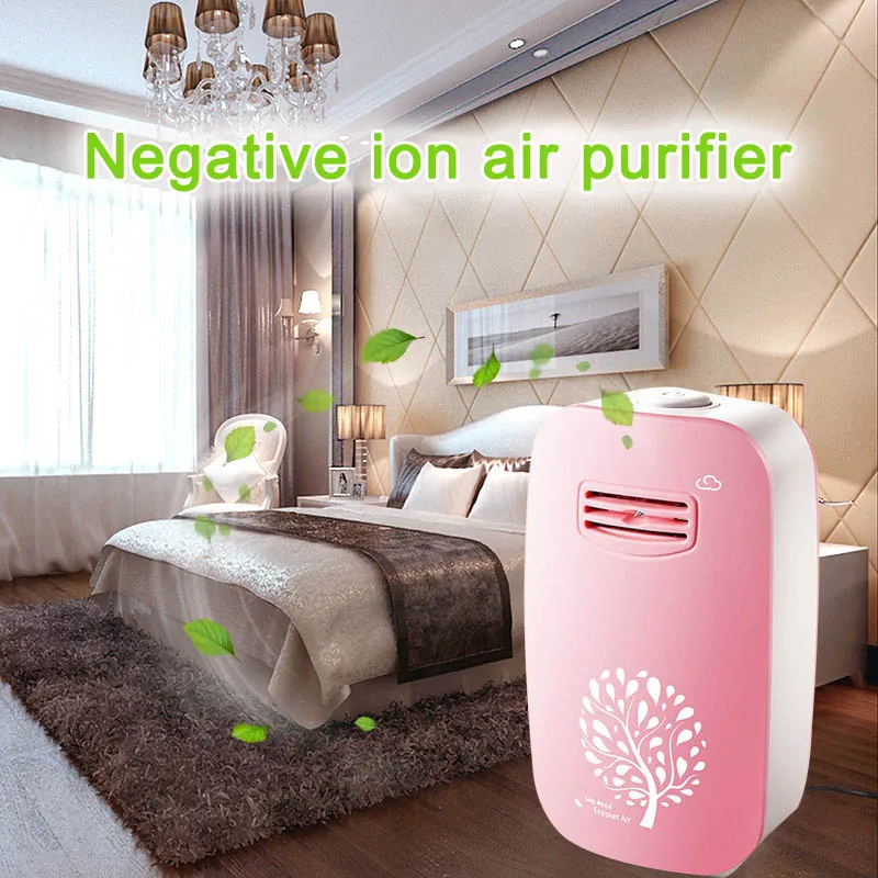 

Hot New Home Anion Air Purifier Negative Ion Generator Air Cleaner for Smoke Dust Purification HY99 DC25