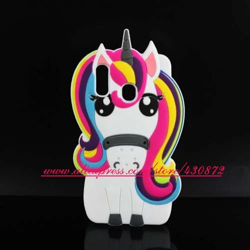

For Samsung Galaxy A20 A30 A50 Case 3D Silicon Unicorn Cartoon Soft Phone Back Cover Case for Samsung Galaxy A20 A30 A50 Fundas