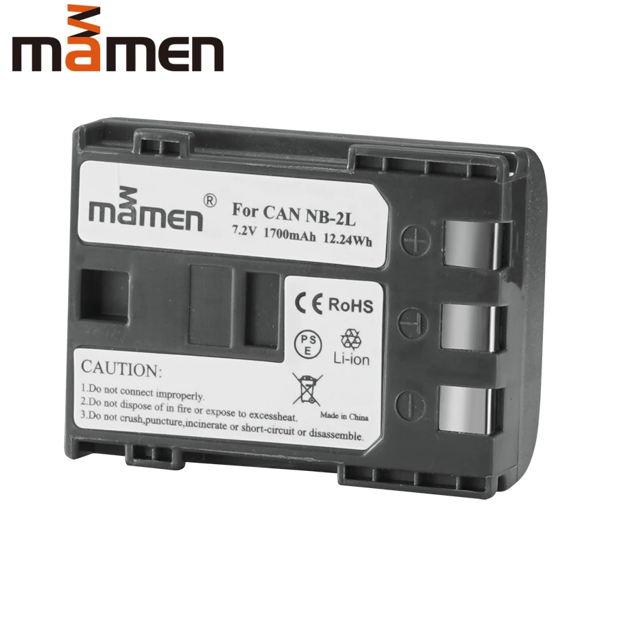 Mamen NB-2L NB 2L NB2L NB-2LH 1700mAh Цифровая Камера Батарея пакет для CANON 350D 400D G7 G9 S30 S40 z1 Перезаряжаемые батареи