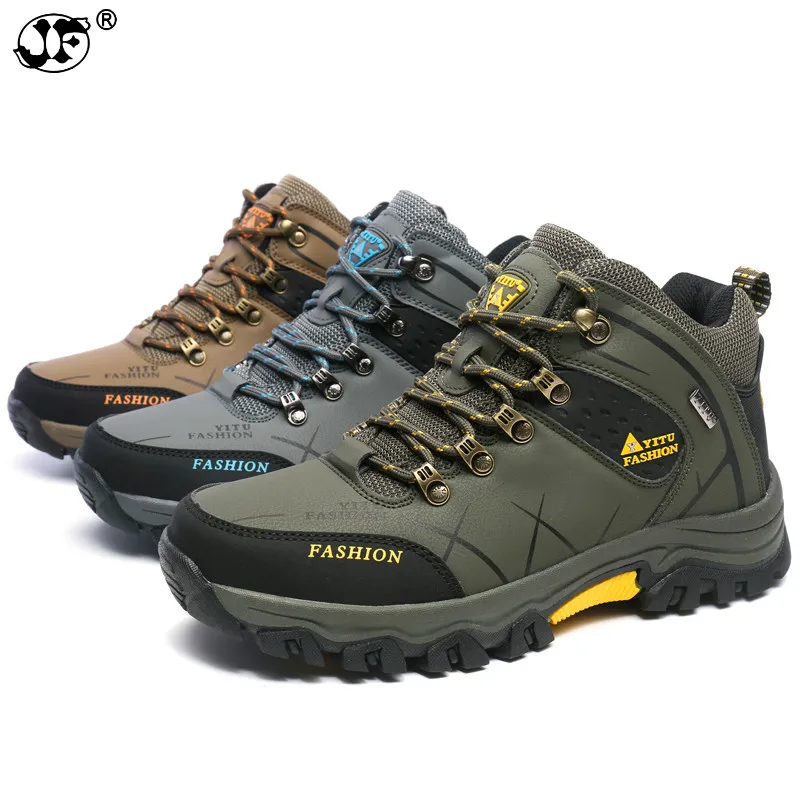 Buy 39 47 Men Boots Anti skidding Leather Shoes Men