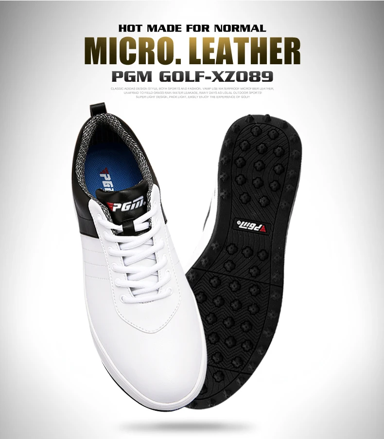 PGM Golf Shoes Golf Sneakers Men's Waterproof Shoes Nailless Breathable Shoes