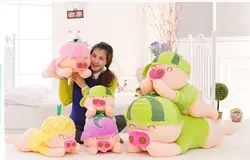 Фрукты дизайн McDull свинья плюшевые мягкие игрушки свинья подушка, подушка игрушка, подарок на день рождения p9057