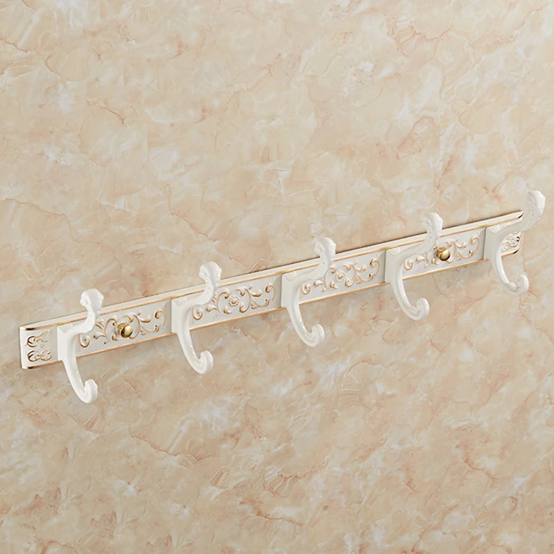 SRJ Luxury 4/5 Robe Hooks Bathroom Wall Carving Antique Aluminum Classical Hooks Bathroom Accessories Bath Hardware SRJ Luxury 4/5 Robe Hooks Bathroom Wall Carving Antique Aluminum Classical Hooks Bathroom Accessories Bath Hardware