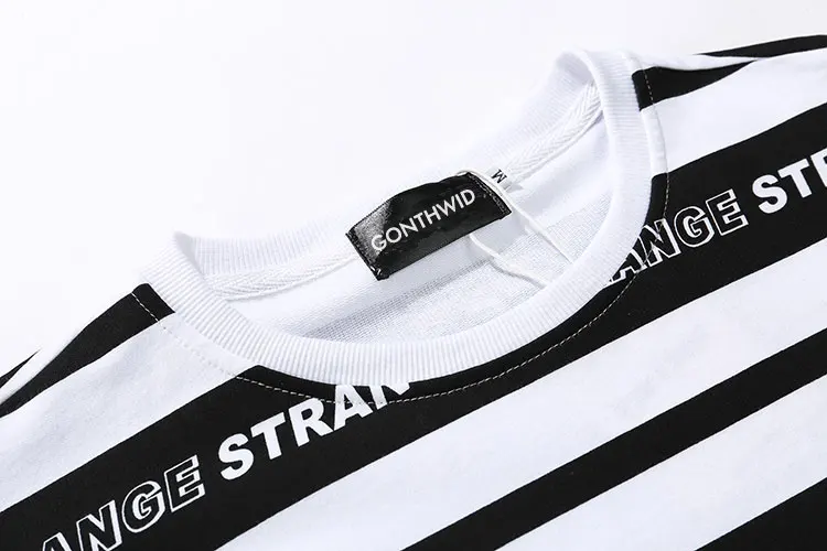 Striped Full Letter TShirts 3