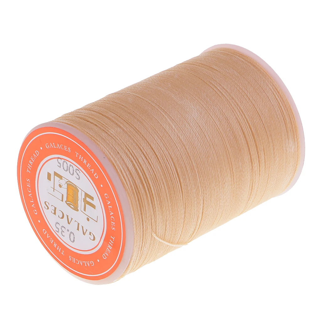 4 Pieces 300 Meters 0.35mm Leather Sewing Waxed Wax Thread Hand DIY Stitching Cord Crafts