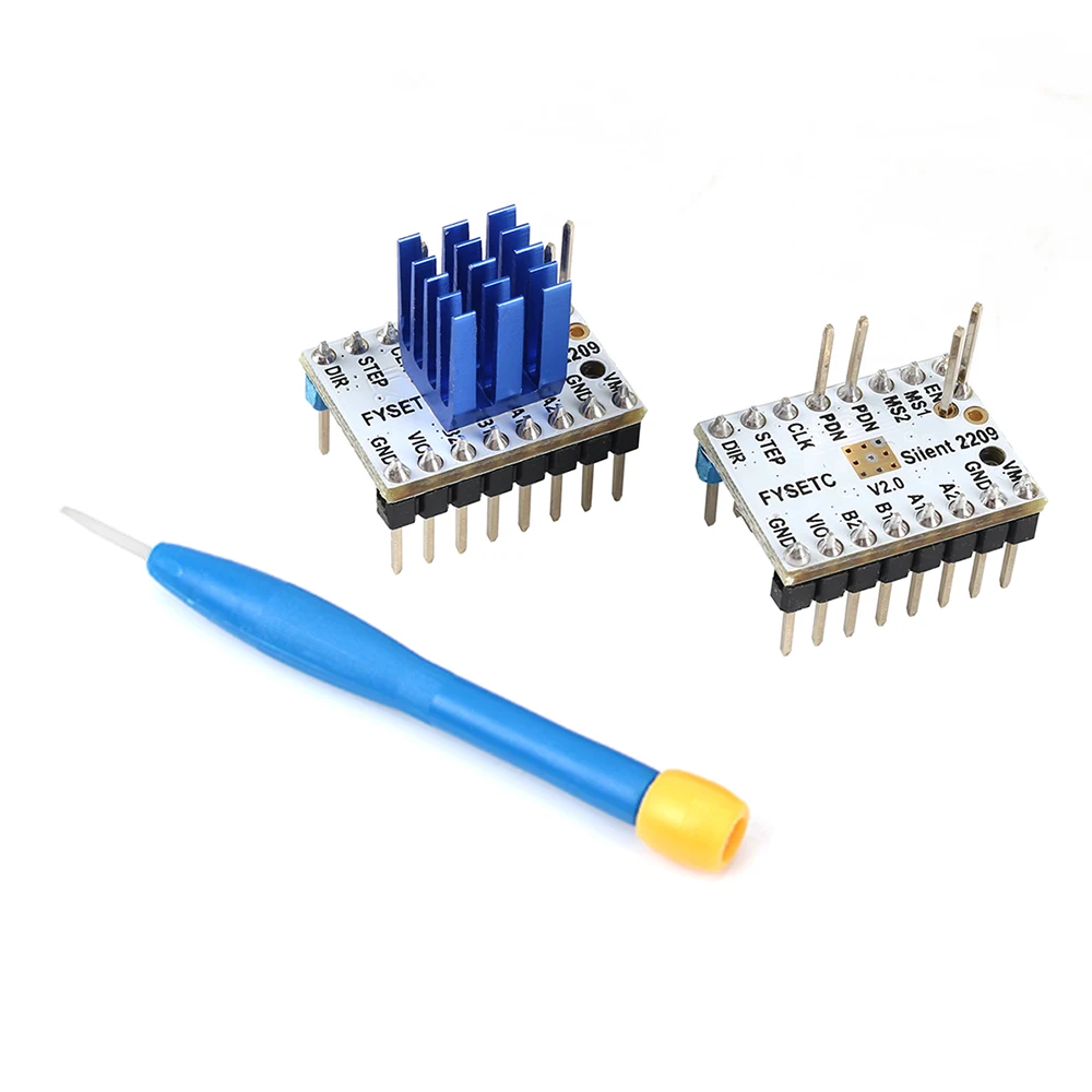Pces Passo Motorista Varas Mudo 256 Microsteps Atual 2.8a Pico vs Tmc2208 5 Tmc2209 V3.0 Mod. 200315 19 Peças e acessórios em 3D