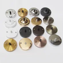 2 шт./lot100mm белый/черный/серебристый/золотая нить подвесной светильник балдахин винтажная Потолочная пластина с боковым креплением/боковая Монтажная Базовая лампа