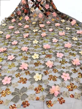 

best quality Jolin-1.1201 embroidered African Tulle Lace Fabric African French Lace Fabric with embroidery