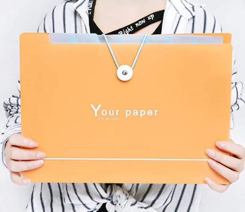 

3 pieces / pack Creative solid color office folder File storage collation folder