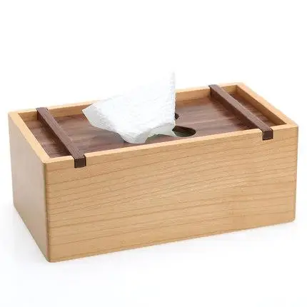 

Two-color rectangle tissue box fashion rustic household pumping tissue box