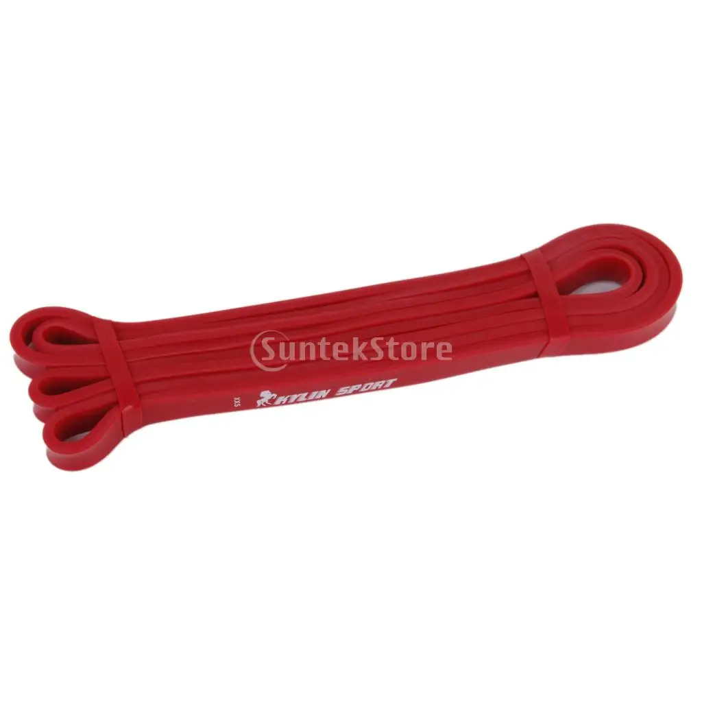 Tension Resistance Stretch Band Exercise Loop for Gym Fitness Red 15 35 lbin Resistance Bands