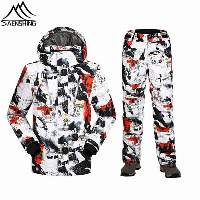Cheap New Arrival Winter Men's Ski Jacket Suits Outdoor Thicken Warmth Snow Coat Thermal Snowboard Pants Waterproof Breathable Skiwear