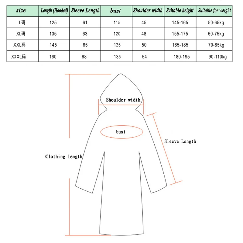 YFGXBHMX-Travel-Portable-Backpack-Raincoat-Long-Section-Tide-Waterproof-Trench-Coat-Hooded-Raincoat