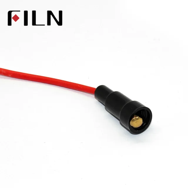 10pcs 5*20mm Glass fuse holder Screw Type 5X20mm with 22 AWG