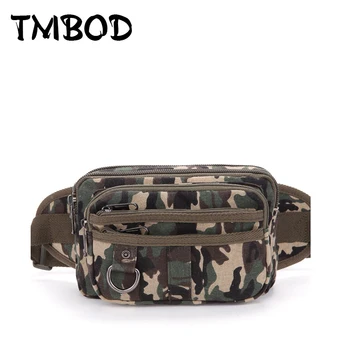 

New 2019 Classic Men Camouflage Waist Bags Day Casual Phone Bags Travel Canvas bag For Male Small Military Bag Bolsas an710