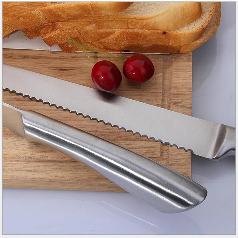 1 шт. 8 дюймов для хлеба Ножи Sande Цвет нержавеющая сталь|bread knife|8 inch knifeknife |