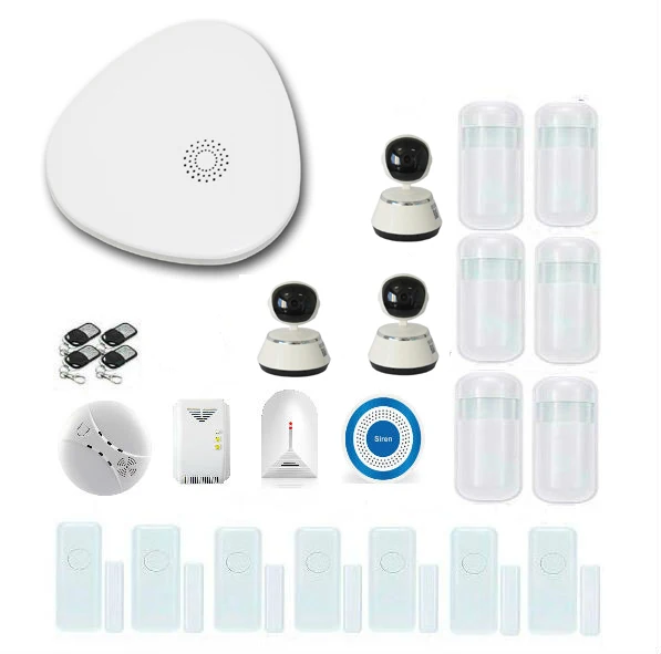 Yobang Security Smart Wireless Wifi Home Security Alarm System Intercom Outdoor Waterproof Solar Siren Android IOS APP Control