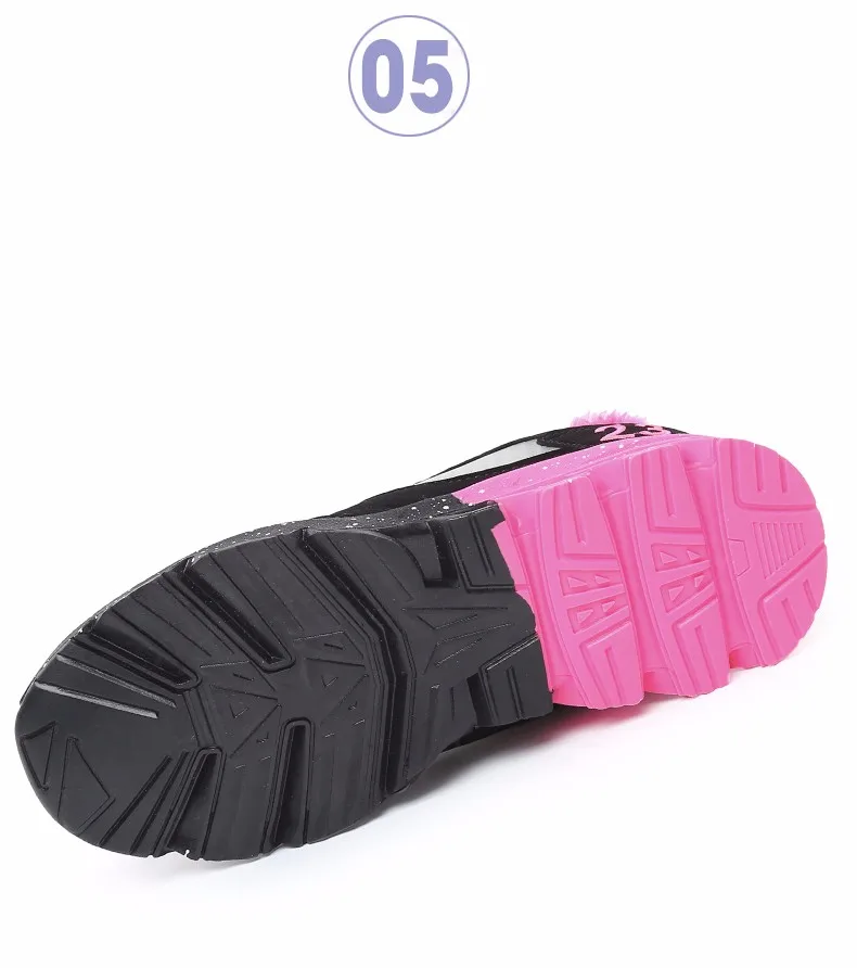 2017 Fashion Winter Women Casual Shoes Plush Warm Sport Low Top Women Shoes Black Pink Breathable Lace Up Woman Trainers YD165 (12)
