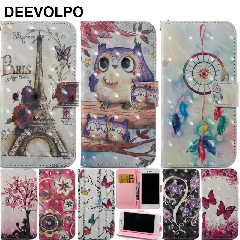 

DEEVOLPO Case For iPhone X XS 8 7 6 6S Plus 5 5S SE ipod touch 5 6 Cover Leather Luxury Wallet Card Slot Back Capa Fundas D03Z
