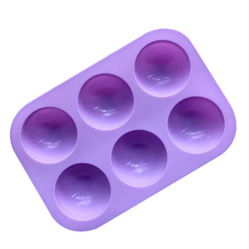 

6 Holes Silicone Baking Mold 3d Half Ball Sphere Mold Chocolate Cupcake Cake Mold Diy Cake Pastry Decorating Tools Accessories