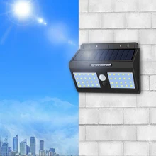20 40 светодиодный настенный светильник на солнечных батареях Открытый датчик движения солнечный светильник для сада декоративный водонепроницаемый современный настенный светильник наружная безопасность