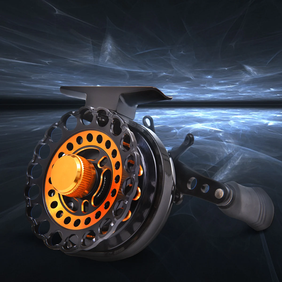 Fishing Reel Gear Ratio 2.8:1 Semimetal Raft Fishing Left/Right Hand 6+1BB Fly Fishing Reel Ice Fishing Raft Reel Fly Reel