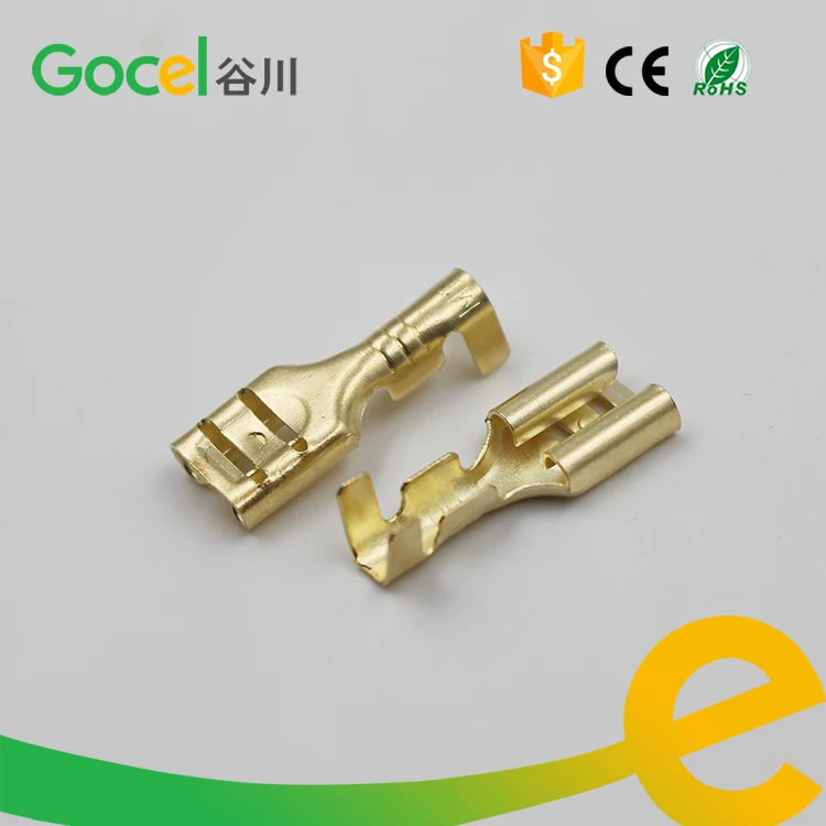 

6.3mm Iron meterial female terminal,250 wire crimp terminal,DJ622-D6.3C