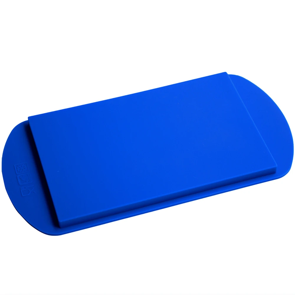 Многоразовый ледовый ящик 160 нетоксичный, безвредный и без запаха, прочная силиконовая форма, Красная форма - Цвет: Синий