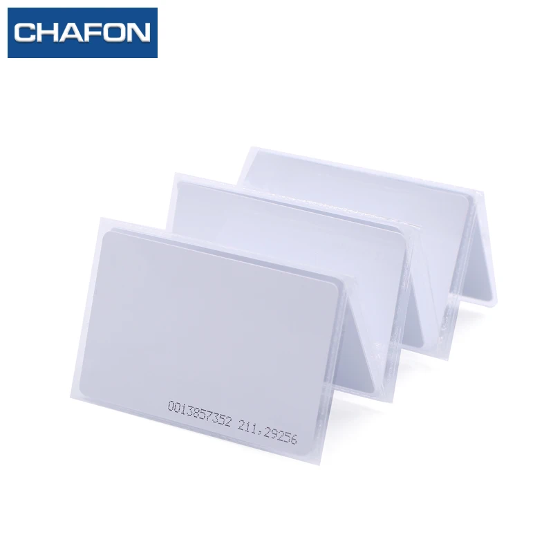 CHAFON 100 шт. 125 кГц TK4100 чип RFID бесконтактная ID Смарт-карта доступа с номером серии UID для управления персоналом