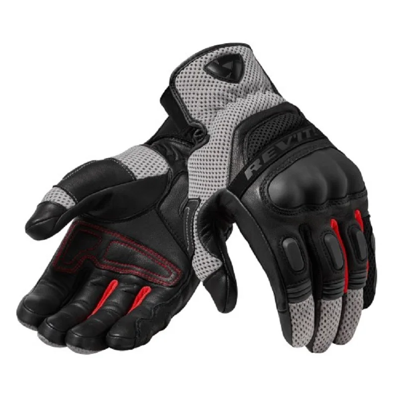 

2019 New Netherlands REV'IT! Dirt 3 Motorcycle Gloves Summer REVIT Motorbike riding glove made of Leather TPU can Touch screen