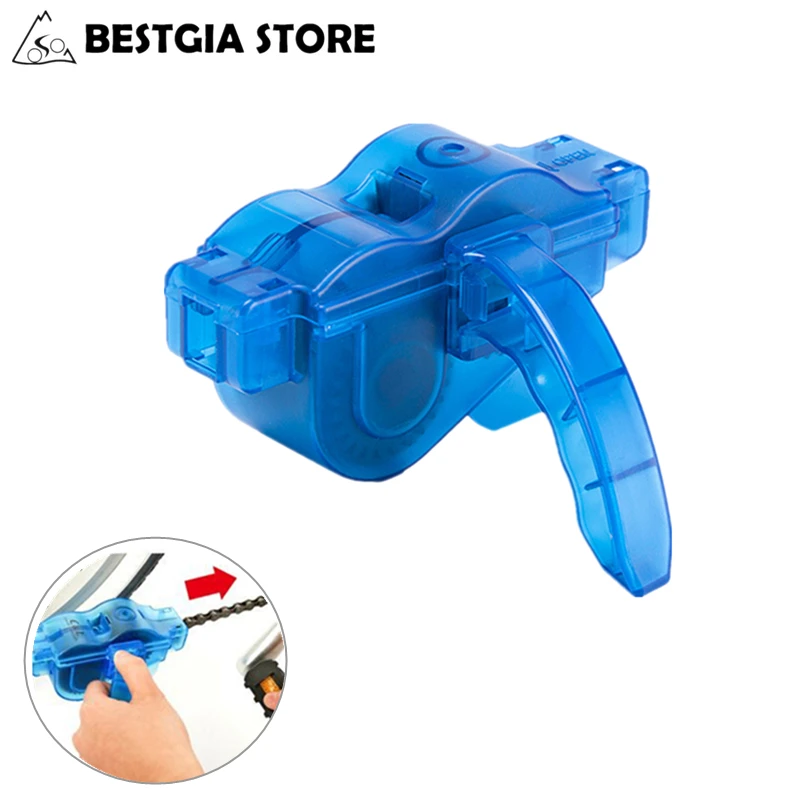 Portable Bike Chain Cleaner Machine MTB Mountain Road Bicycle Chain