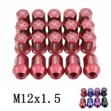 Racing High quality Forged Aluminum Wheel Lug Nuts L: 35 mm P:12×1.5 for Honda Mitsubishi Ford Toyota Hyundai 20 Pieces/Set